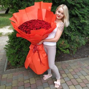 купить 101 метровую розу