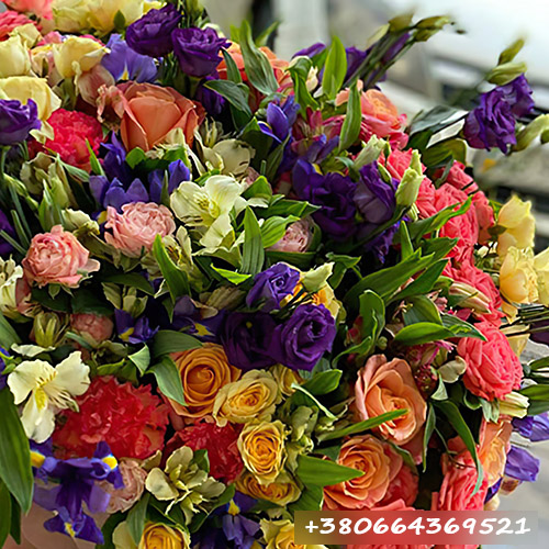 микс букет фото