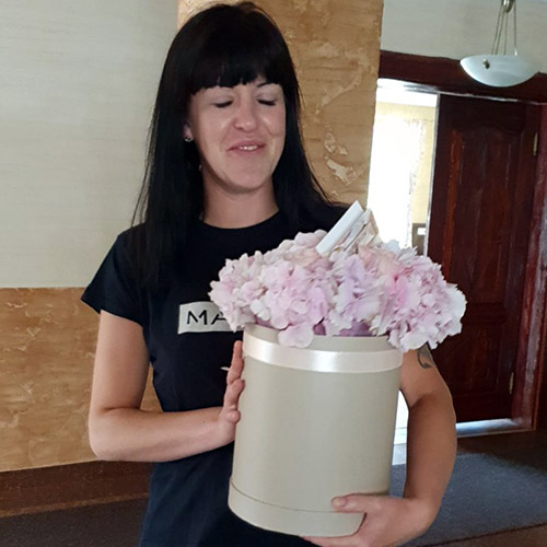 Фото товара Шляпная коробка "Нежная" в Фото последних доставок