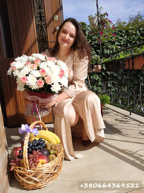 букет в корзине и фрукты с доставкой фото доставки