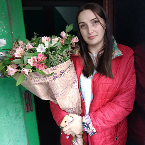 Букет альстромерий фото