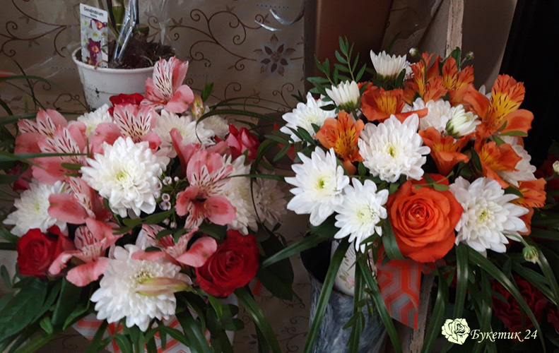 микс букет на заказ микс букет фото