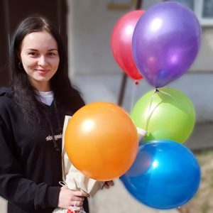 повітряні кульки різнокольорові фото