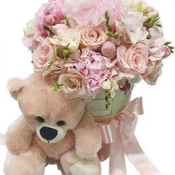 Фото товара Шляпная коробка "Каприз" и мишка в Шляпная коробка "Каприз" и мишка