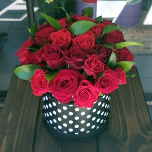 розы в шляпной коробке фото