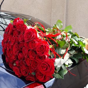 51 красная роза фото букета