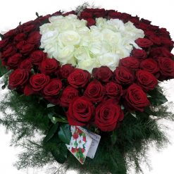 Товар «101 троянда серце в кошику» у 101 троянда серце в кошику | від «Букетик 24» Фото товару 101 троянда серце в кошику у 101 троянда серце в кошику