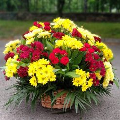 Товар «Траурний кошик №8» у Траурний кошик №8 | від «Букетик 24» Фото товару Траурний кошик №8 у Траурний кошик №8