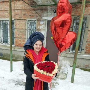 воздушные шарики в форме сердца фото