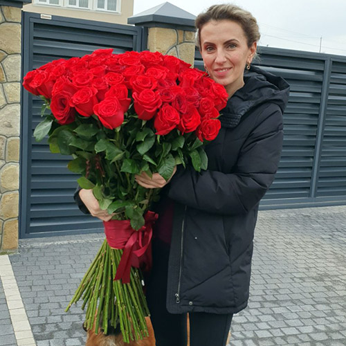 101 роза Фридом фото