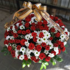 Товар «Корзина «Покойся с миром»» у Кошик «Спочивай з миром» | від «Букетик 24» Фото товару Корзина «Покойся с миром» у Кошик «Спочивай з миром»