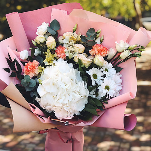 фото товару - Букет «Біла лагуна»