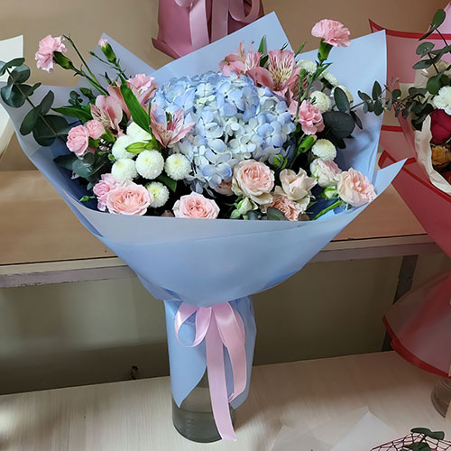 фото товару - Букет «Блакитна хмара»